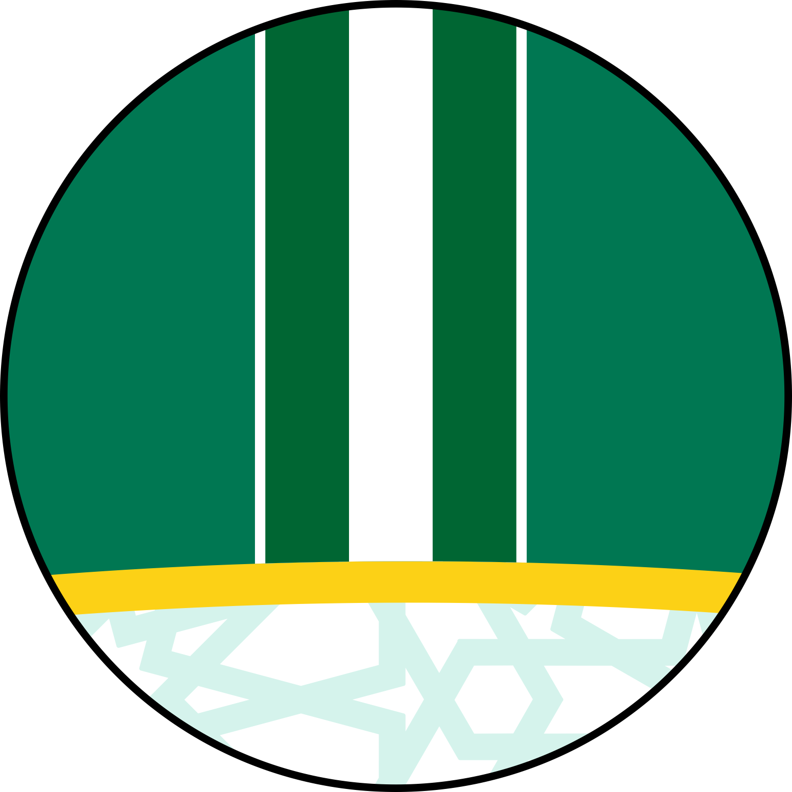 Detalle del cuello: bandera Andaluça